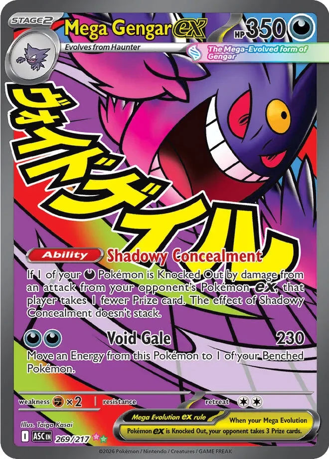 GRADED "Mega Gengar ex — Ascended Heroes 269/217 — PSA 10"