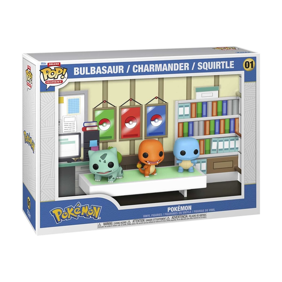 Bulbasaur, Charmander & Squirtle Deluxe Pop! Moment by Funko