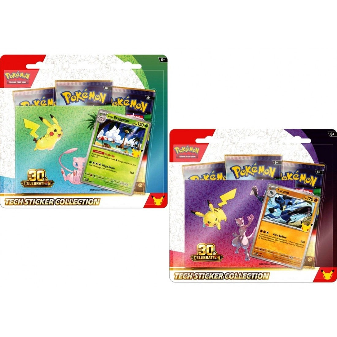 Pokemon 30th Celebration Tech Sticker Collection