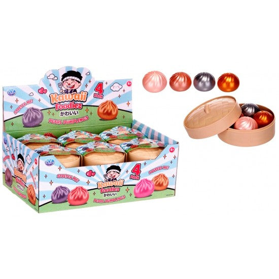 Dumpling Micro 3.5cm Pearl 4-pack Squishy 66229