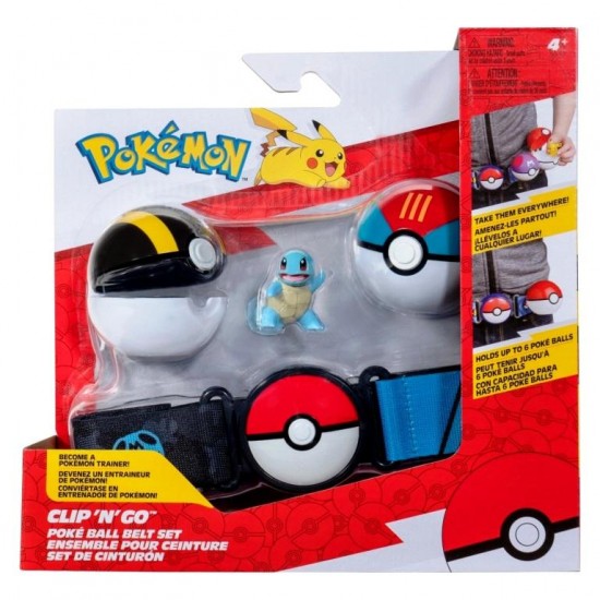 Pokémon (3648) Clip n Go Poke Ball Belt Set