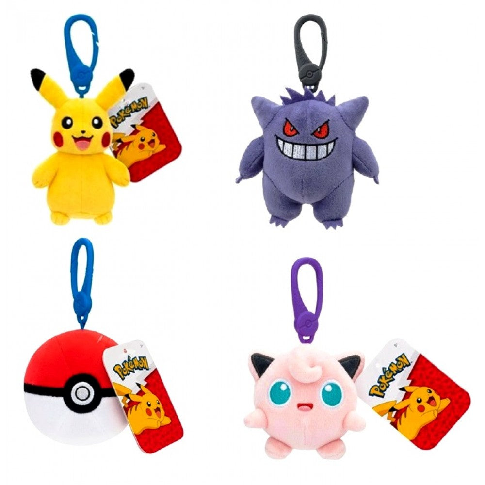 Pokemon 3.5" Bag Clip Plushie