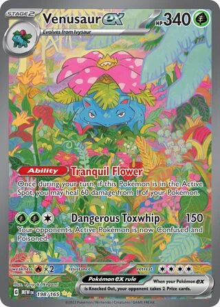 GRADED "Venusaur ex — 151 198/165 — ACE 10 GEM MINT"