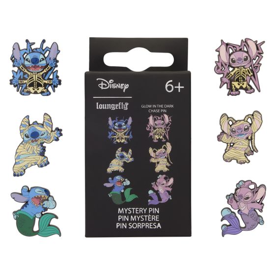Loungefly - Blind Box Enamel Pins - Stitch & Angel Halloween