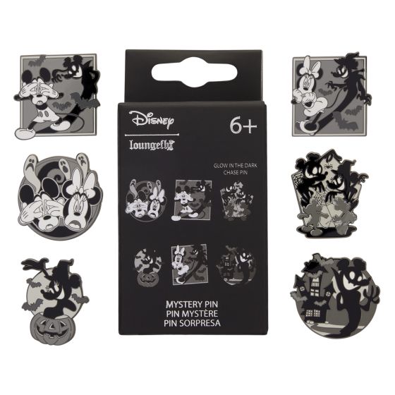 Loungefly - Blind Box Enamel Pins - Mickey & Minnie Ghost