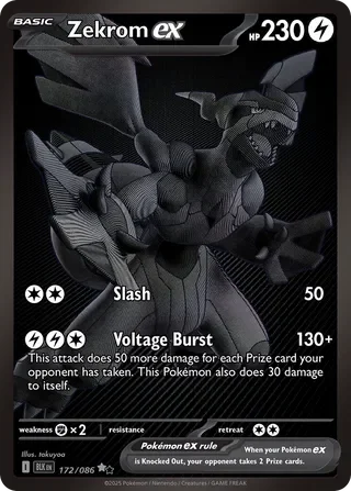 GRADED "Zekrom ex — Black Bolt 172/086 — ACE 10 GEM MINT"