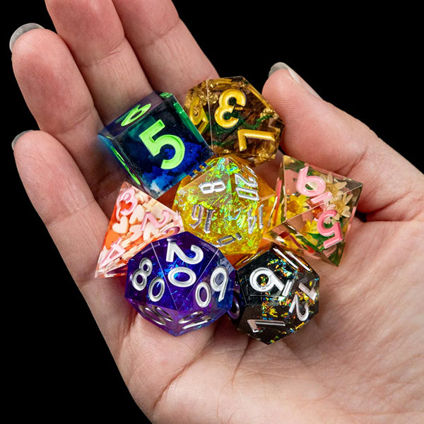 Fanroll - Mystery Misfit Sharp Edge Resin Polyhedral Dice Set