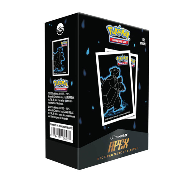 Ultra Pro - Pokemon - Neon Kanto - 105ct Apex Deck Protector Sleeves - Blastoise