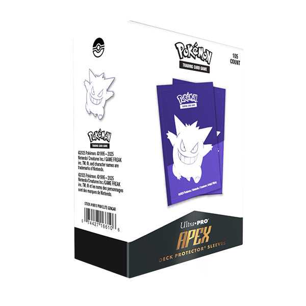 Ultra Pro - 105ct Apex Deck Protector Sleeves - Pokemon Elite Gengar
