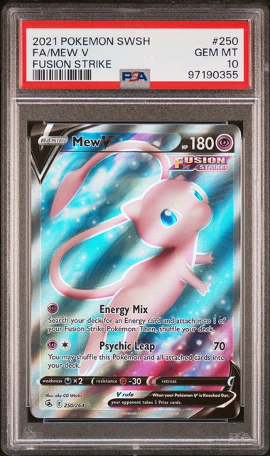 GRADED Mew V 250 PSA 10