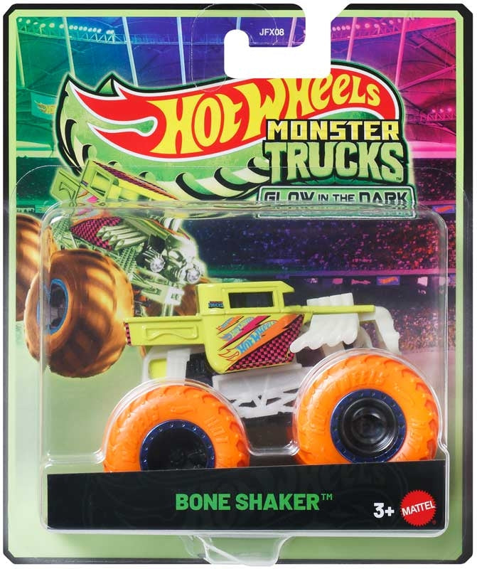 HOT WHEELS MONSTER TRUCKS GLOW IN THE DARK 1:64 ASSORTMENT