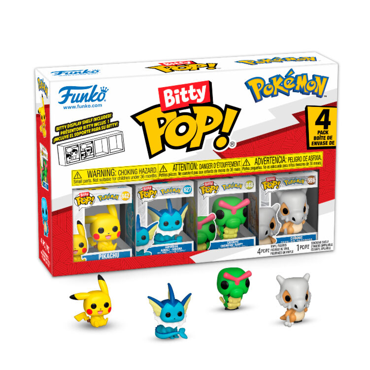 Blister 4 Bitty POP Pokémon Pikachu figures