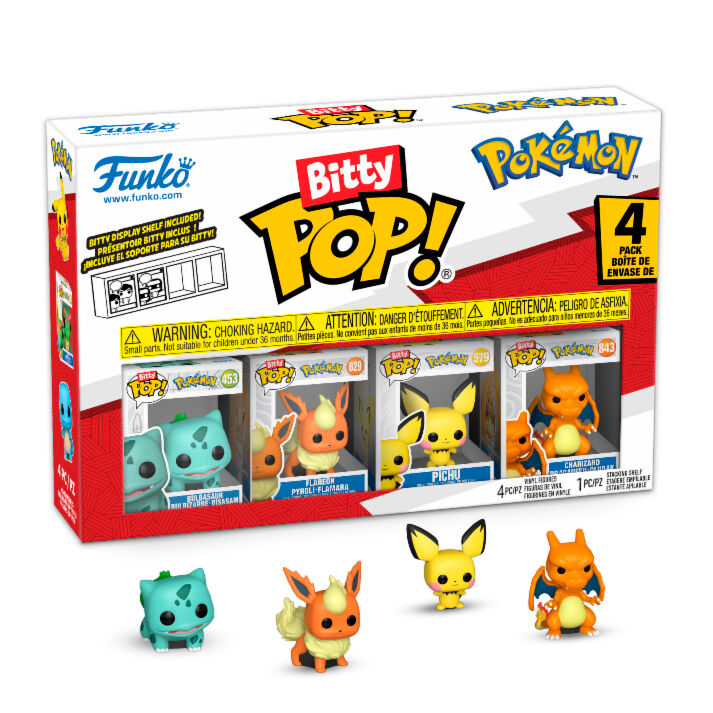 Blister 4 figures Bitty POP Pokémon Bulbasaur