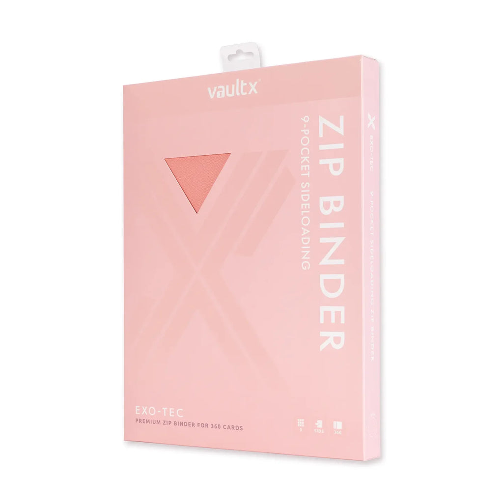 Vault X 9-Pocket Exo-Tec® Zip Binder Just Pink