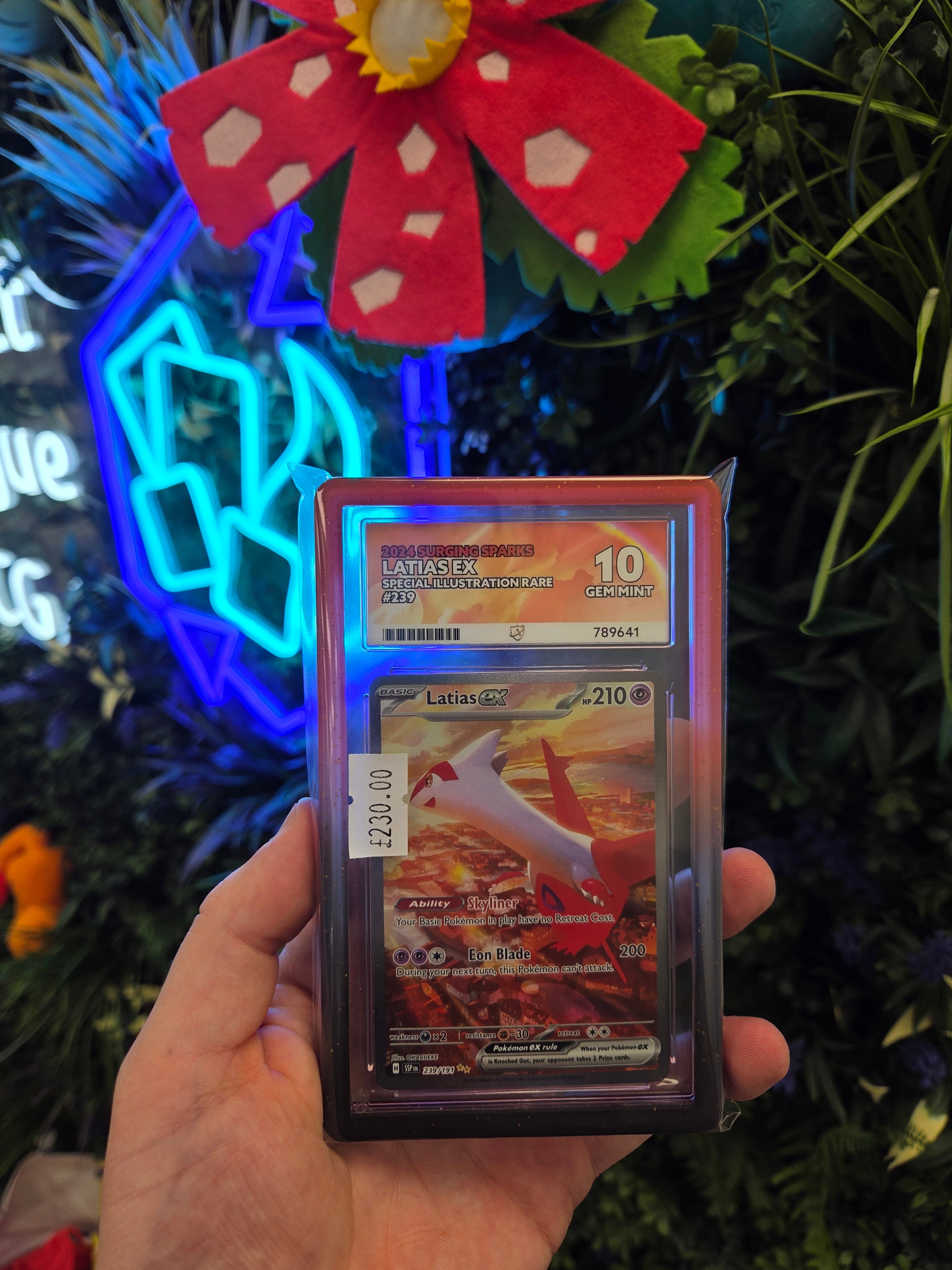GRADED Latias ex 239 ACE 10