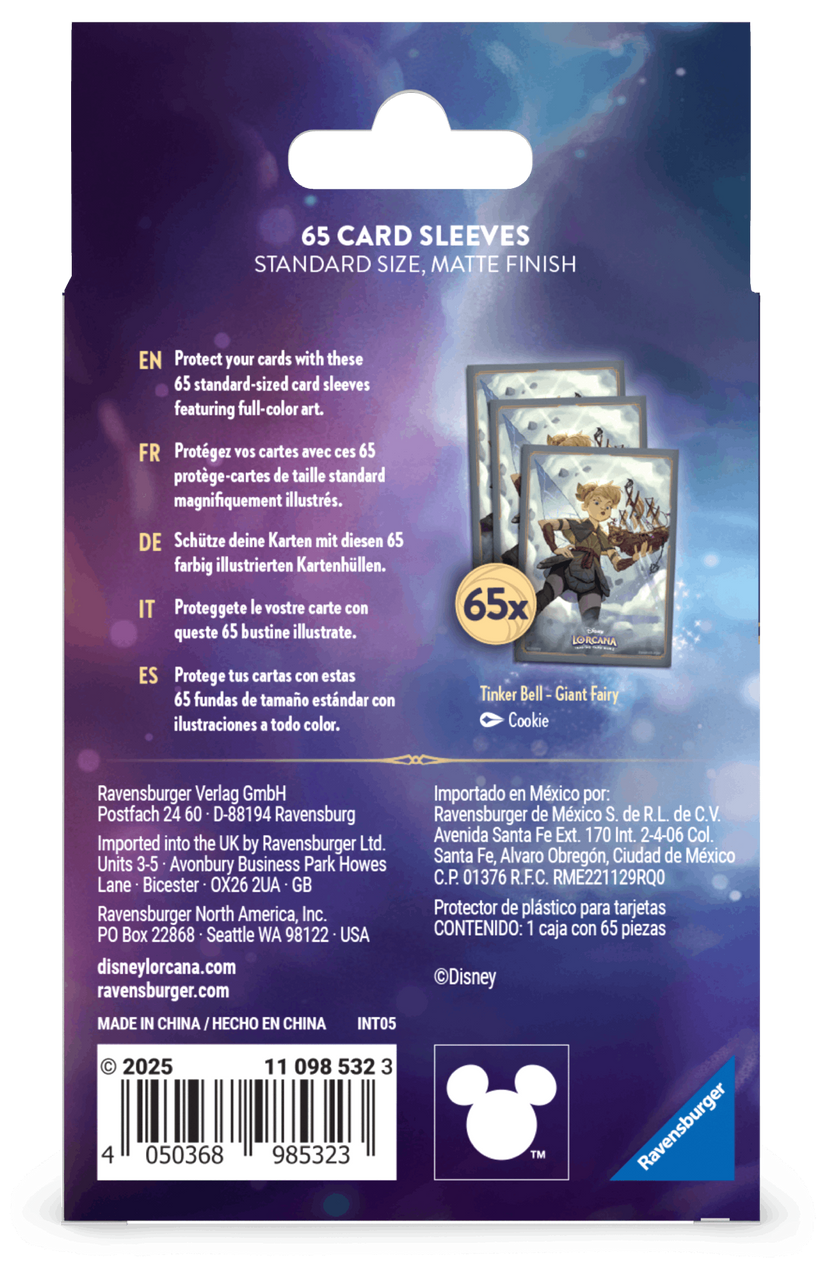 Disney Lorcana: Reign of Jafar Card Sleeves - Tinkerbell