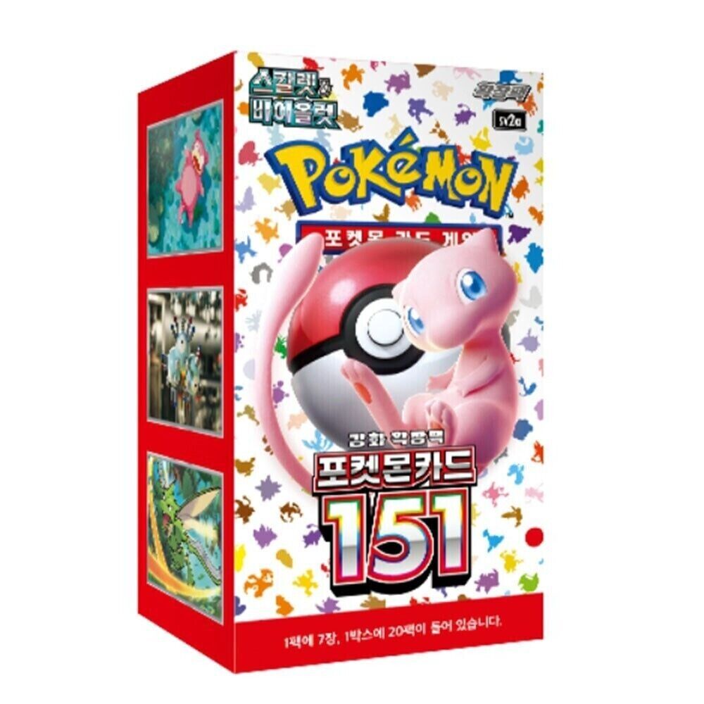 Pokémon 151 sv2a Korean Booster Box (20 packs)