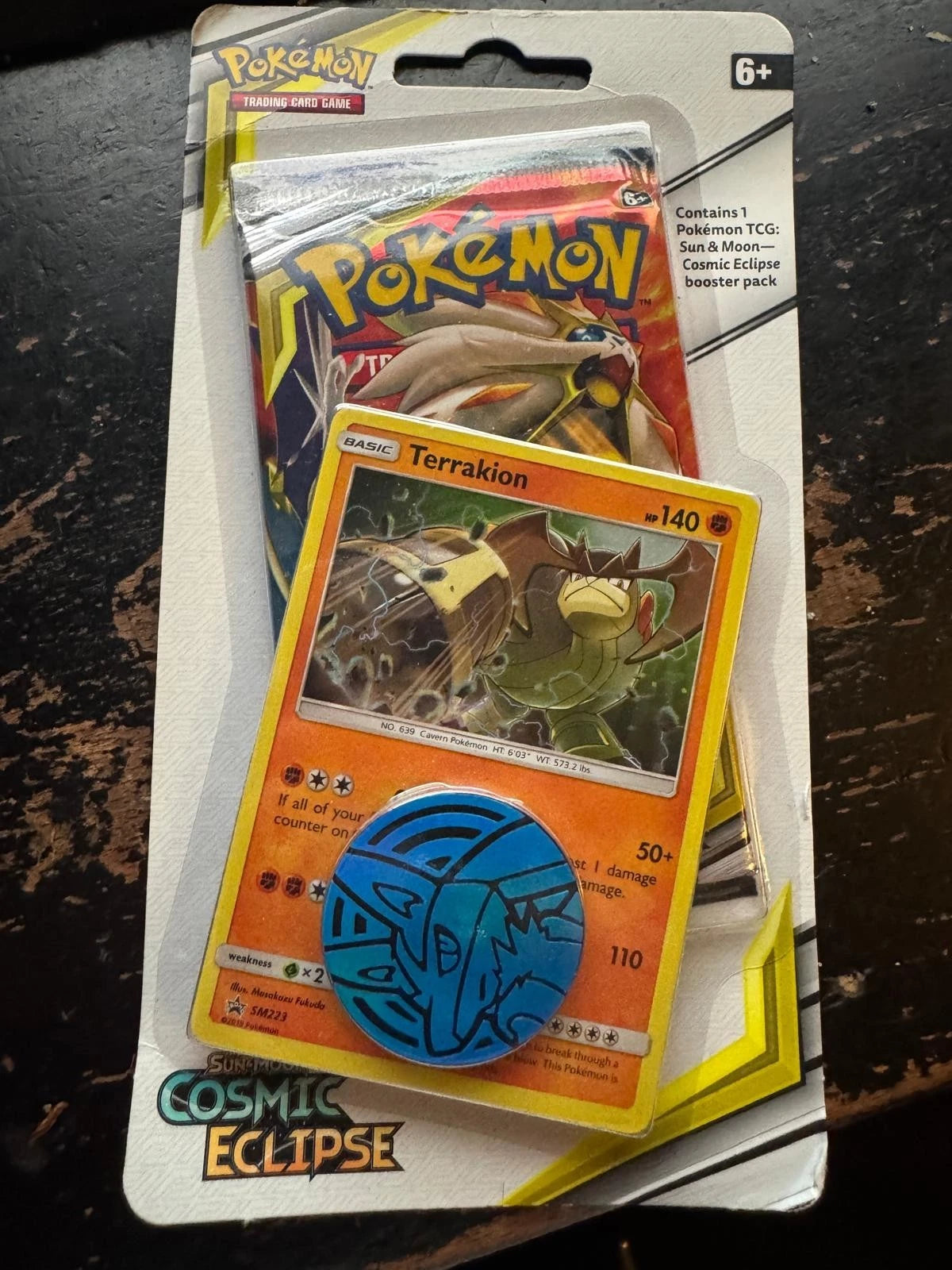 Pokemon Cosmic Eclipse Blister Pack (Terrakion) - Factory Sealed