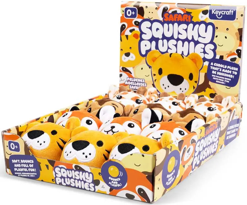 SAFARI ANIMAL SQUISHY PLUSHIES SENSORY TOYS