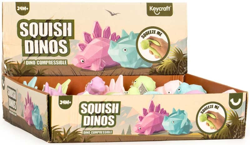 SQUISHY DINOSAUR SENSORY TOY ASSORTED