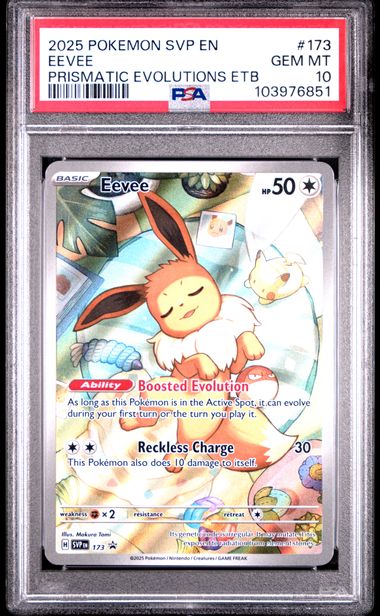 GRADED Eevee 173 PSA 10